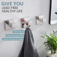 1 x RAW Customer Returns KOKOSIRI Robe and Towel Hooks Stainless Steel Bathroom Accessories Hook Towel Racks 3 Pieces Wall Mounted, Polished Chrome B1010CH-P3 - RRP €36.99