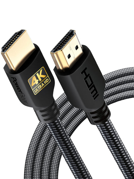 Cable HDMI 4K PowerBear de 4 m con devolución de cliente RAW, paquete de 2, cable HDMI de 18 Gbps, conectores dorados de nailon trenzado, 4K 60 Hz, Ultra HD, 2K, 1080P, certificado ARC CL3 para portátiles, monitores, PS5, PS4 y más - PVP 79,92 € – Jobalots Europe