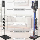 1 x RAW Customer Returns OUTBROS Vacuum Cleaner Stand, Compatible with Dyson Gen5 V15s V15 V12 Slim V11 V10 V8 V7 V6 Floor Stand, Accessory Holder Storage and Organizing, Black - RRP €39.99