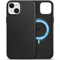 1 x RAW Customer Returns SHIELDON Phone Case for iPhone 15 Plus Genuine Leather Case Wireless Charging Strong Magnetic Force Slim Light Anti-Fingerprint Ultra Thin Case Protective Case Compatible with iPhone 15 Plus 5G 6.7 Black - RRP €24.99