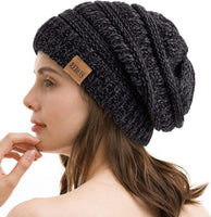 1 x Brand New REDESS Slouchy Beanie Hat for Men and Women Winter Warm Chunky Soft Oversize Cable Knit cap - RRP €18.99