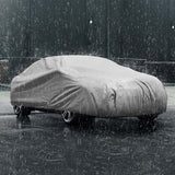 1 x RAW Customer Returns Leader Accessories Premium car cover 5-layer waterproof full garage weatherproof car cover UV stabilized indoor and outdoor use in summer winter notchback-432x155x127cm, light gray  - RRP €39.99