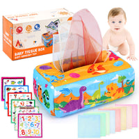 36 x Brand New Jefshon Tissue Box Montessori Toys, Sensory Toys with Cartoon Alphabet For Babies 0-12 Months, Boys Girls Children Early Educational Toys Baby Gifts Baby Tissue Box Toys - RRP €691.2