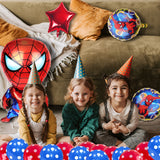 75 x Brand New Yisscen Birthday Decorations Spiderman Balloon Set, Aluminum Helium Balloon Kids Birthday Party Decoration Supplies Kit, Superhero Theme Party Latex Balloon - RRP €1209.75