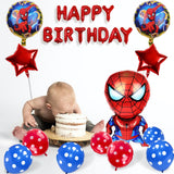 2 x Brand New Yisscen Birthday Decorations Spiderman Balloon Set, Aluminum Helium Balloon Kids Birthday Party Decoration Supplies Kit, Superhero Theme Party Latex Balloon - RRP €32.26