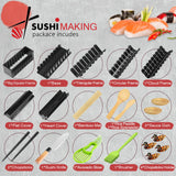 1 x RAW Customer Returns MLRYH Sushi Making Kit Sushi Maker 21 Pieces DIY Set Bamboo Mats, Chopsticks, Avocado Cutter, Paddle, Spreader, Sushi Knife, Chopstick Holder, Sauce Dishes, Baking Brush for Beginners. - RRP €27.99