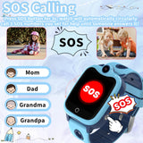 1 x RAW Customer Returns 4G Children s Smart Watch, Children s Smartwatch with Video Call, GPS Children s Watch Locator and SOS Calls Chat SMS Game Camera Waterproof Alarm Clock Class Mode, Watch with SIM Card Girl Boy Gift - RRP €59.0