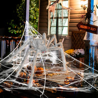 1 x RAW Customer Returns Decorative Spider for Halloween, Large 125cm, Scary Spiders with Size, Halloween, Garden, Outdoor, Props, Fireplace, Holiday Decoration - RRP €22.8