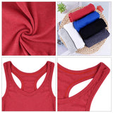 1 x RAW Customer Returns FEPITO 6 Pieces Women s Basic Tops Tank Tops Sports Cotton Tank Tops Sleeveless Off Shoulder Tops Workout Shirts Women s Tank Tops, Medium-Small - RRP €19.28