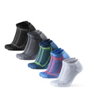 1 x RAW Customer Returns DANISH ENDURANCE 5 Pack Short Running Socks, Anti-Blister, Technical, Sports, for Men and Women Multicolor 1x Black Gray, 1x Blue Yellow, 1x Grey Black, 1x White, 1x Blue Orange 39-42 - RRP €37.95