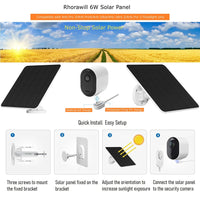 1 x RAW Customer Returns 6W Solar Panel Charger for Arlo Ultra, Arlo Ultra 2, Arlo Pro 3, Arlo Pro 4, Pro 3 Floodlight Security Camera, 3m Magnetic Charging Cable, IP65 Weatherproof 5V Solar Module with 360 Wall Mount 1Pack  - RRP €19.67