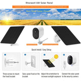 1 x RAW Customer Returns 6W Solar Panel Charger for Arlo Ultra, Arlo Ultra 2, Arlo Pro 3, Arlo Pro 4, Pro 3 Floodlight Security Camera, 3m Magnetic Charging Cable, IP65 Weatherproof 5V Solar Module with 360 Wall Mount 1Pack  - RRP €20.16