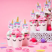 7 x Brand New Thoughtfully Gourmet Unicorn Instant Mini Cupcakes Baking Set - includes ingredients and accessories for fun unicorn cupcakes in paper cups - set of 20 - RRP €142.8