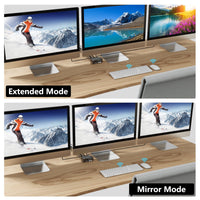 1 x RAW Customer Returns Triple Monitors KVM Switch 2 Displayport HDMI, 8K 60Hz KVM Switch 4K 144Hz, USB 3.0 KVM Switch 2 PC 3 Monitors, KVM Switch Displayport 1.4 HDMI 2.1 for 2 PCs share mouse, keyboard and 3 monitors - RRP €99.1