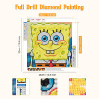 1 x Brand New NAIMOER Cartoon Diamond Painting for Adults Children - Diamond Art Kits, 5D Animals Diamond Painting Set DIY Diamond Painting for Living Room Office Wall Decoration 35 x 35 cm  - RRP €20.4