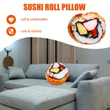 2 x Brand New iplusmile Sushi Pillow Cute Plush Throw Pillow Large Japanese Salmon Rice Sushi Roll Cushion Pillow For Bed Home Sofa Car Couch 18 inches - RRP €68.58