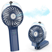 3 x RAW Customer Returns COMLIFE Portable Handheld Fan, 3000mAh Rechargeable Mini USB Fan, Foldable Design, Mist Fan Spray Fan for Travel, Home Office, Camping, Home - RRP €43.53