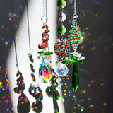 21 x Brand New 3pcs Christmas Crystal Suncatcher Rhinestone Christmas Series, Crystal Suncatcher for Hanging on Window, Rainbow Glass Suncatcher for Christmas Party, Garden, Window, Home Decoration - RRP €232.89