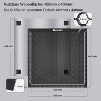 1 x RAW Customer Returns Dofiki 400mm x 400mm Honeycomb Laser Work Table Steel Honeycomb Table, Laser Honeycomb Bed 15.7 x 15.7 Honeycomb Laser Bed for Laser Cutters and Laser Engravers - RRP €58.25