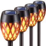 1 x RAW Customer Returns KOOPER Solar Lamps for Outdoor Use, Pack of 4 Upgrade Solar Lights with Realistic Flame Light, IP65 Waterproof Garden Decoration Solar Torches for Halloween, Christmas, Yard, Balcony, Path - RRP €20.16