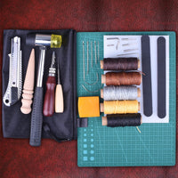 1 x RAW Customer Returns Leather Craft Tools, Needles DIY Craft Sewing Tools, Leather Sewing Thread Set - NC61 - RRP €36.19