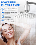 76 x Brand New Vortopt Shower Head Filter for Hard Water, 20 Stages, Revitalizing Shower Filter with High Performance, Reduces Chlorine Heavy Metals, Dry Itchy Skin, Chrome, DB-1 - RRP €2507.24