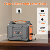 1 x RAW Customer Returns Powkey Powerstation with Solar Panel 99Wh 27000mAh Portable Powerstation with 40W Foldable Solar Panel 100W Solar Generator with 230V AC Output 18W USB-A USB-C for Motorhome Camping - RRP €173.34