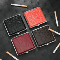 4 x Brand New Charizard 3-piece portable cigarette case for holding 20 pieces of tobacco On-the-Go crocodile pattern design Perfect for any time you need your cigarettes handy - RRP €52.4