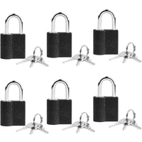 1 x RAW Customer Returns Lamondre Padlock with 3 Keys, Same Keyed Padlocks, Small Padlocks for Travel Bags, Cabinets, Lockers, Luggage and Travel Suitcases - 25 mm - RRP €11.51