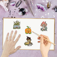 1 x Brand New craspire Mushroom Clear Stamps Pumpkin Plant Silicone Stamp Seal Transparent Silicone Stamps for Journaling Card Making DIY Scrapbooking Handmade Album - RRP €19.2