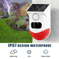 1 x RAW Customer Returns WiFi Solar Motion Detection Alarm, 130 dB Remote Control Tuya App 24 Hour Remote Monitoring 5 Mode, Suitable for Outdoor Home Alarm System in Farm Garden - RRP €38.96