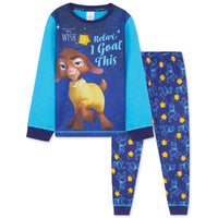 1 x RAW Customer Returns Disney Girls Pajamas 2 Piece Set, Pants and T-shirt for Girls 3-12 Years, Wish Girls Christmas Gifts Blue, 3-4 years  - RRP €19.99