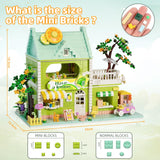 8 x Brand New STEM MATCH Flower House Building Set for Kids 6-12, Lemon Tea Shop Mini Block Building Kit, Creative Toys for Girls Kids 6-12 1350 Pieces  - RRP €163.2