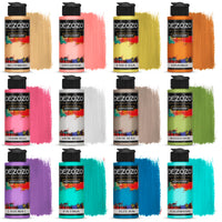 1 x RAW Customer Returns dezozo Acrylic Paint Set - 12 Pastel Colors x 110ml, Rich Pigment Colors for Canvas, Wood, Paper, Ceramics 12 Colors x 110ml. Pastel Colors  - RRP €22.5