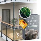 1 x RAW Customer Returns Samtpfote cat net for balcony window - 8 x 3 m - balcony net transparent and tear-resistant - extra large and durable cat protection net including mounting material - RRP €30.2