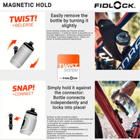 1 x RAW Customer Returns Fidlock Bottle 590 and Bike Base Magnetic Bicycle Bottle Holder Bicycle Drinking Bottle Bicycle with Holder Drink Holder Bicycle Drink Holder Drinking Bottle Holder Bicycle Drinking Bottle Holder - RRP €30.2