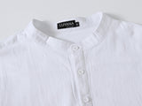 1 x RAW Customer Returns LUYANA Men s Shirt Long Sleeve Casual Shirt Men Shirts Linen Shirt White M - RRP €23.18