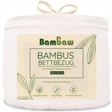 1 x RAW Customer Returns Bambaw Duvet Cover Bed 180 240x260 cm , Bamboo Bedding, Soft, Hypoallergenic, Breathable, Ecological Sheets White Duvet Cover - RRP €97.92