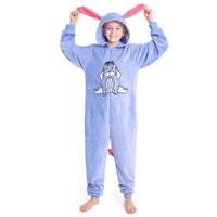 1 x RAW Customer Returns Disney Stitch Onesie Girls, Cuddly Warm Onesie Pajamas Children, Baby Yoda Gifts for Girls Christmas Blue Eeyore, 13-14 Years  - RRP €29.96