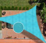 1 x RAW Customer Returns Ommda Sun Shade Sail Triangular Oxford Fabric 95 Sunscreen Sun Protection Garden Balcony and Terrace Waterproof UV Protection Blue Green 3.6x3.6x3.6m - RRP €37.74