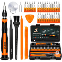 2 x RAW Customer Returns JOREST 33Pcs Precision Screwdriver Set, Mini Tool Kit with Torx T1 T2 T3 T4 T5, TR6 T7 T8 T9 T10 T15, Triwing Y00, Star P2 P5, -1.0 2.0, etc., for Switch, PS4, Laptop, Xbox, Glasses, Watches - RRP €19.98