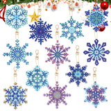 1 x Brand New Diamond painting pendant, diamond painting keychain, diamond painting Christmas snowflake pendant set, diamond painting children s pendant, DIY Christmas decoration diamond painting - RRP €20.4