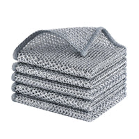 1 x Brand New WEREY Multi-Purpose Wire Dish Towels for Wet and Dry, Double-Layer Reusable Dishcloths, Wire Dish Towel for Sinks, Cutlery, Kitchen Pots and Pans. 5 Pieces  - RRP €20.4