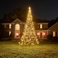 1 x RAW Customer Returns Fairybell LED Christmas tree for outdoors - 4 meters - 640 LEDs - Christmas tree including mast - warm white - RRP €352.9