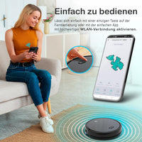 1 x RAW Customer Returns 0.6 - UV1 Hybrid - Robot Vacuum Cleaner, Floor Cleaner and UV-C Sterilizer, 3 Devices in One, SANIC UV SYSTEM UV-C Sanitization, Powerful Suction 4000 Pa, with APP and Remote Control - RRP €146.56