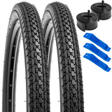 1 x RAW Customer Returns YunSCM 2-Pack 60TPI Foldable 24 Inch Tire 24x2.125 Coat 57-507 Plus 2-Pack 24 Inch Tube AV32mm Valve Compatible 24x2.10 24x2.125 24x2.25 Bicycle Tires and Tubes - RRP €57.47