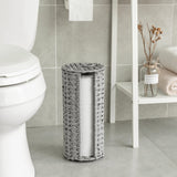 1 x RAW Customer Returns GRANNY SAYS toilet paper storage braided, toilet paper storage, toilet paper storage for 3 rolls, grey toilet paper spare roll holder, toilet paper storage for bathroom - RRP €24.79