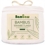 1 x RAW Customer Returns Bamboo Fitted Sheet Breathable White - 150x200 cm Soft and Luxurious Fitted Sheet Bamboo Microfiber Fabric Bed Sheets Sustainable Hypoallergenic Sheet Bambaw - RRP €65.95