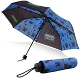 1 x RAW Customer Returns Minecraft Umbrella for Children - Extendable, Windproof, Lightweight and Fun Design - Ideal for Rainy Days Blue  - RRP €18.68