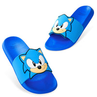 1 x RAW Customer Returns Sonic The Hedgehog Summer Flip Flops Bathing shoes for boys and girls in sizes 28-34 High-quality flip flops for the beach or at home Robust children s slippers blue, numeric 32  - RRP €19.15